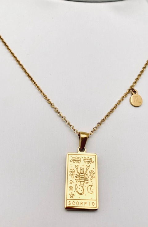Zodiac Constellation Pendant Necklace