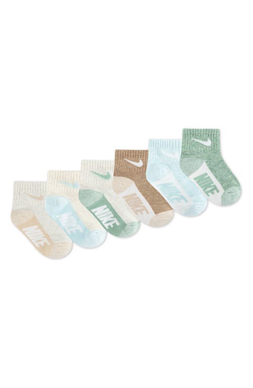 Nike Assorted 6-pack Cotton Blend Socks (baby) In Multi
