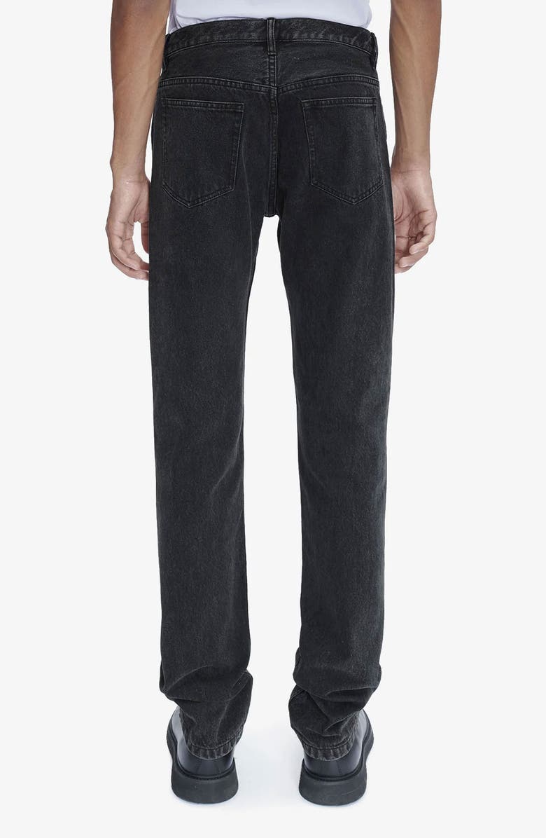 A.P.C. New Standard Straight Leg Jeans, Alternate, color, Noir Delave