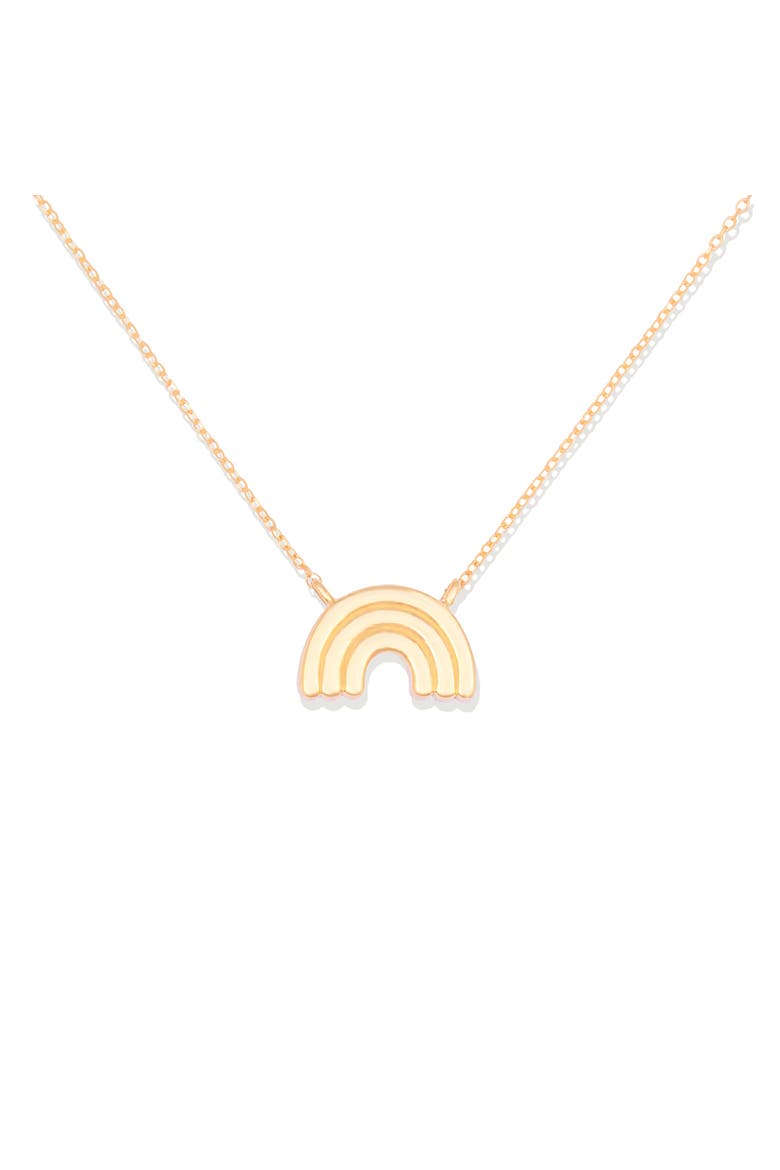 Mini Juju Rainbow Charm Necklace, Main, color, Gold