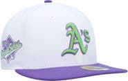 New Era Men's New Era White Oakland Athletics 1989 World Series Side Patch 59FIFTY Fitted Hat