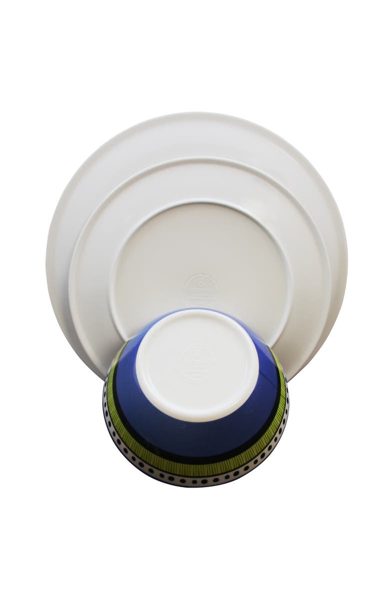 Gibson Almira 12-Piece Dinnerware Set in 4, Alternate, color, White