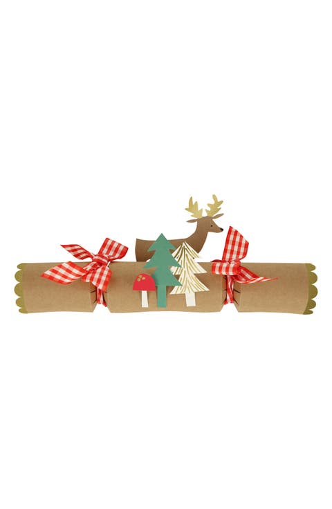 6-Pack Woodland Christmas Crackers