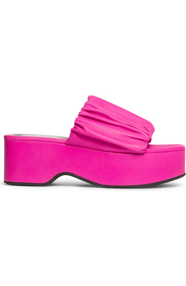 STAUD Nina Ruched Platform Sandal, Alternate, color,