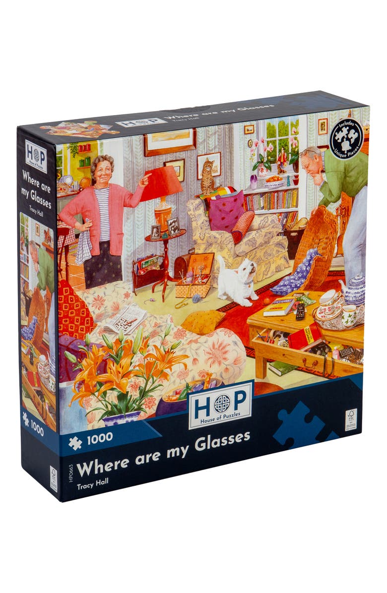 The House of Puzzles Where Are My Glasses 1000-Piece Jigsaw Puzzle, Main, color, 