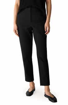 High Waist Slim Fit Ankle Pants