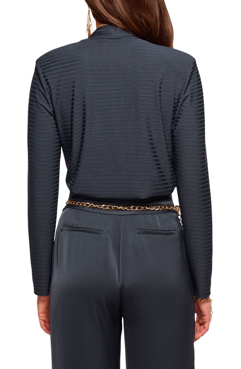 Ramy Brook Antonia Cowl Neck Rib Top, Alternate, color, Navy