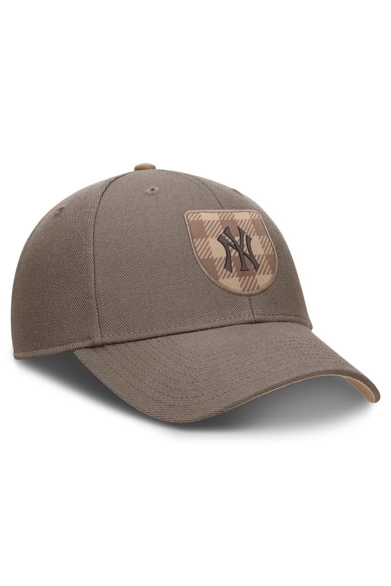 Men's Nike  Brown New York Yankees Statement Rise Adjustable Hat, Alternate, color, Brown