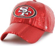 '47 Women's '47 Red San Francisco 49ers Dazzle Clean Up Adjustable Hat