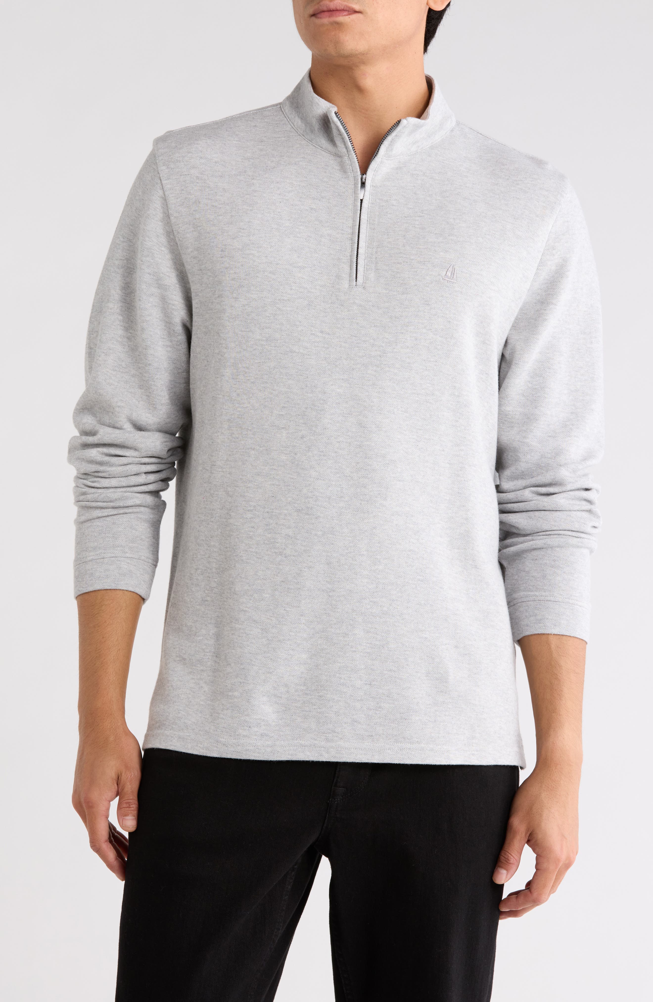 Piquè Quarter Zip Pullover