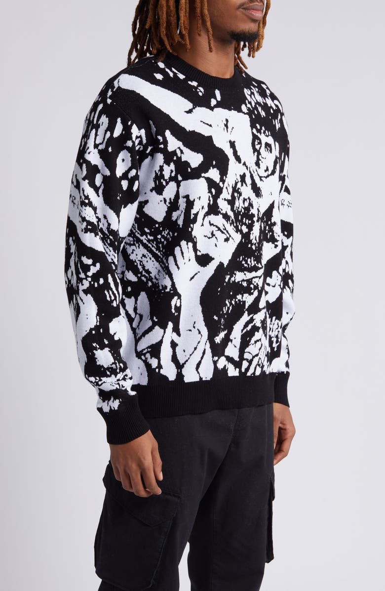 Obey Crowd Surfing Sweater, Alternate, color,