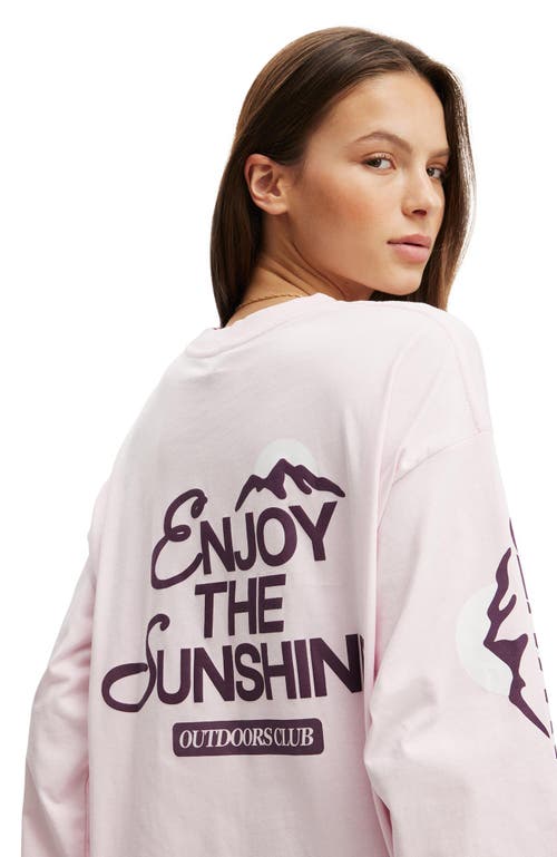 Cotton On Body Active Long Sleeve Graphic Crew In Multi
