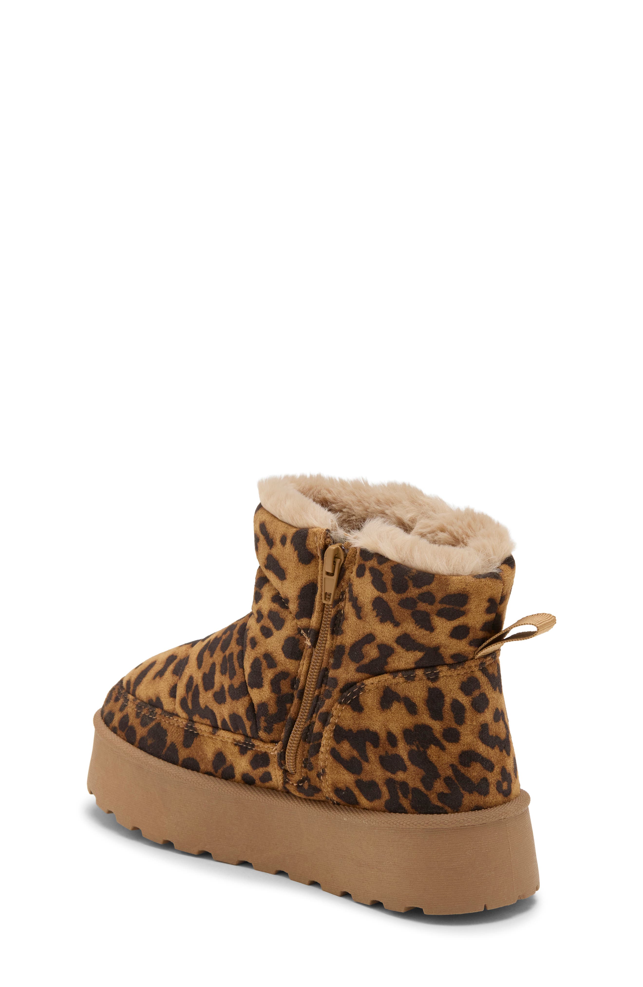 Kids' Paltrow Faux Shearling Lined Platform Boot, Alternate, color, TAN LEOPARD