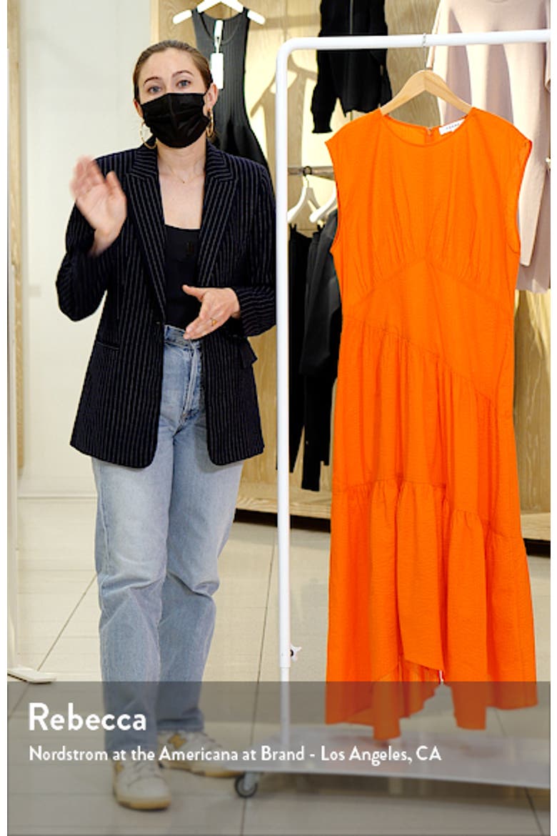 Gathered Seam Midi Dress video