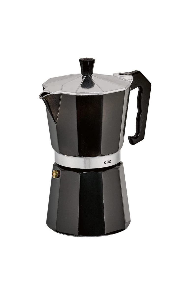 CILIO Classico Stovetop Espresso Maker, 15 ounce, Main, color, Black