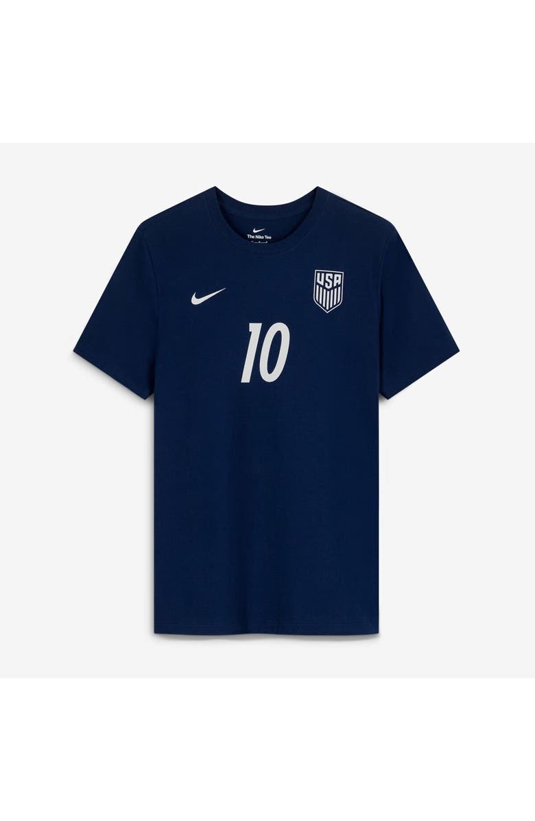 Nike Men's Nike Christian Pulisic Navy USMNT Away Name & Number T-Shirt, Alternate, color, Navy