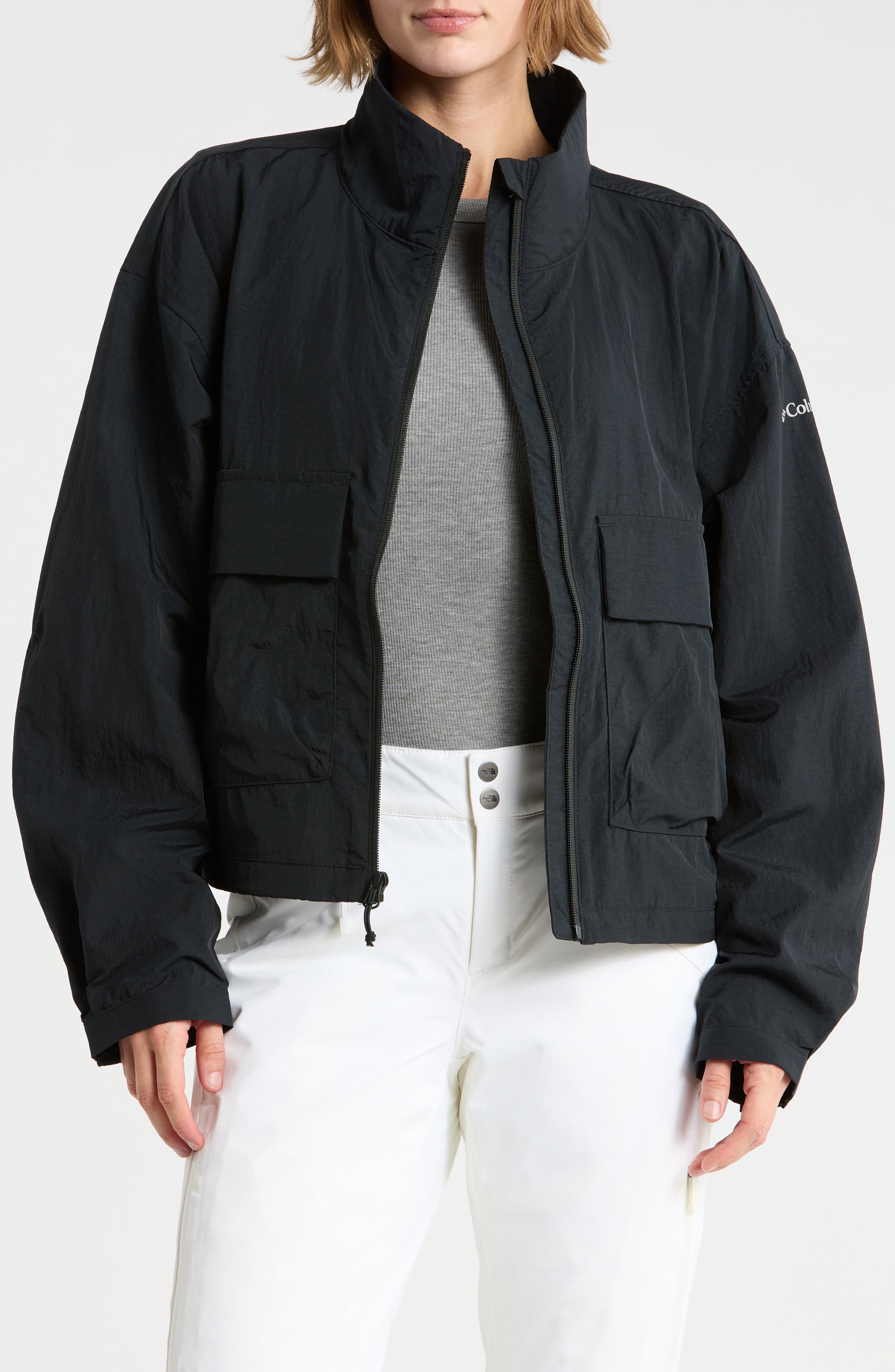 Paracutie Cropped Cargo Windbreaker