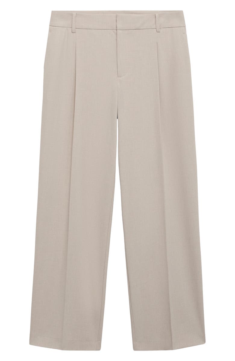 MANGO Pleated Straight Leg Pants, Alternate, color, 