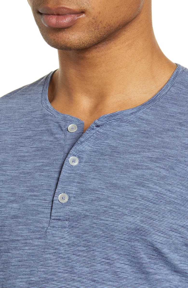 Bonobos Slim Fit Pinstripe Henley, Alternate, color,