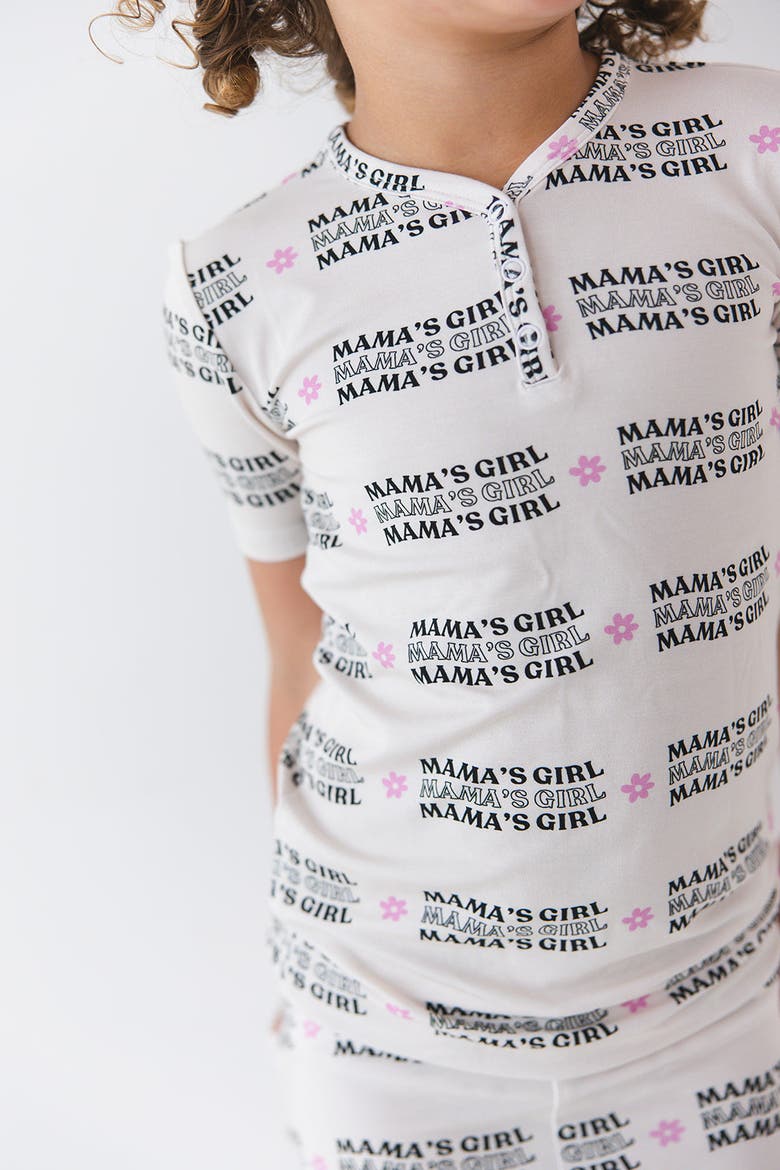 Pajama Set | Mama's Girl, Alternate, color, Beige