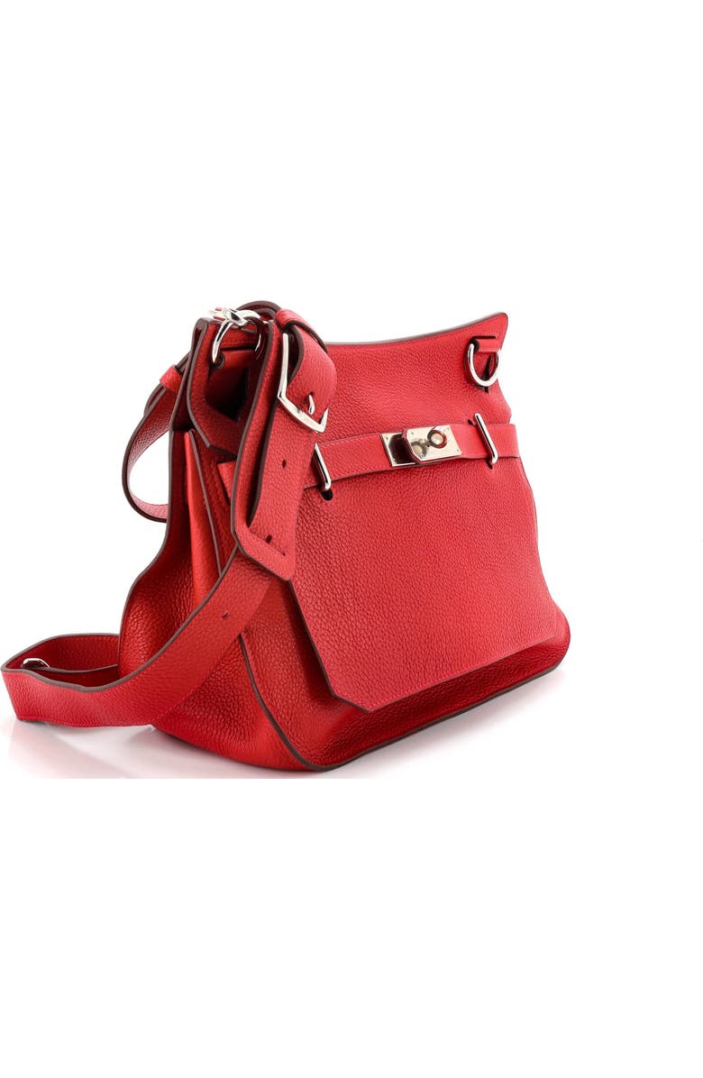 Pre-Owned Hermes Jypsiere Bag Clemence 31, Alternate, color, Rouge Casaque