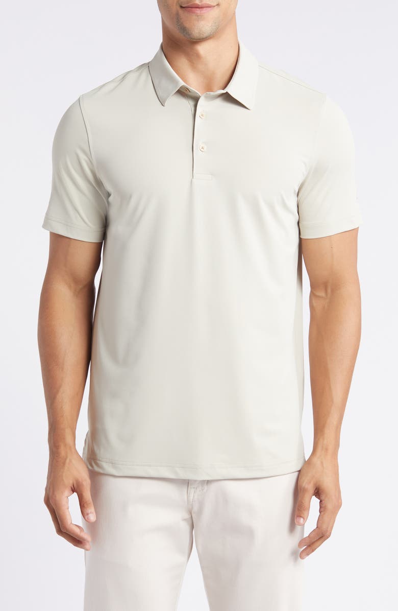 AG Bryce Performance Jersey Polo, Main, color, Yuma Sand