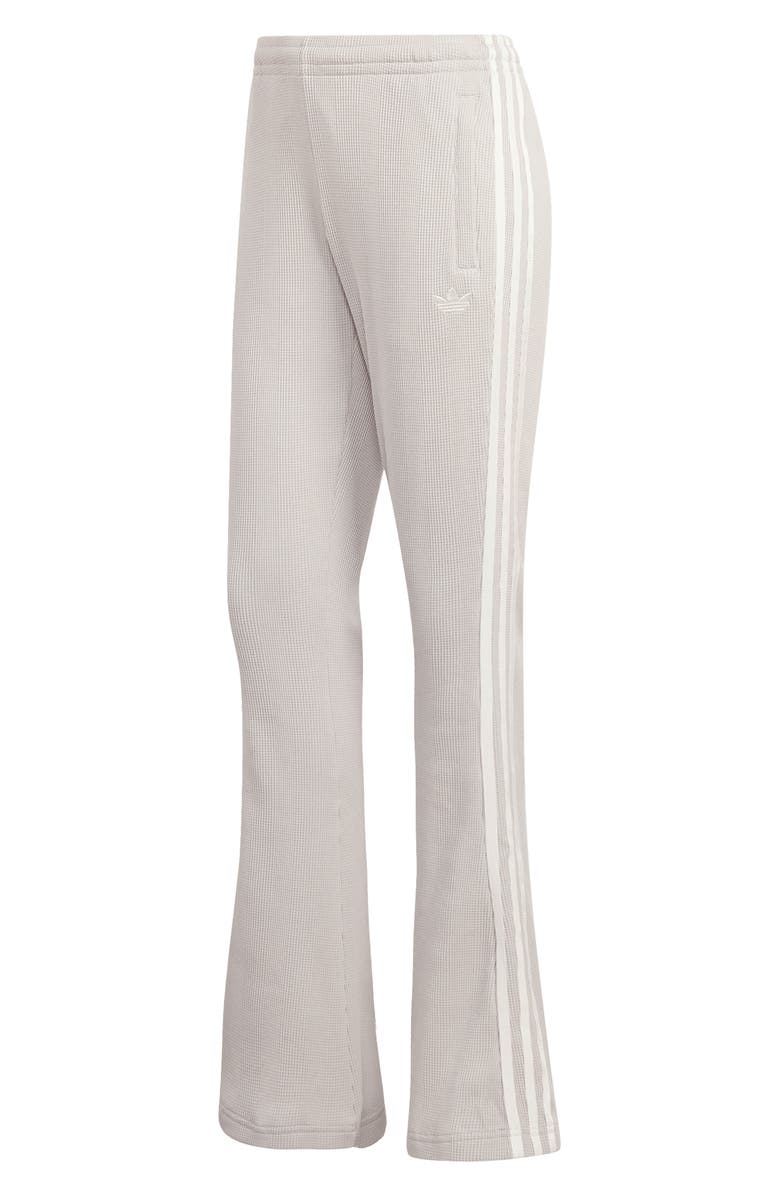 adidas Waffle Knit Flare Pants, Alternate, color, Grey Two