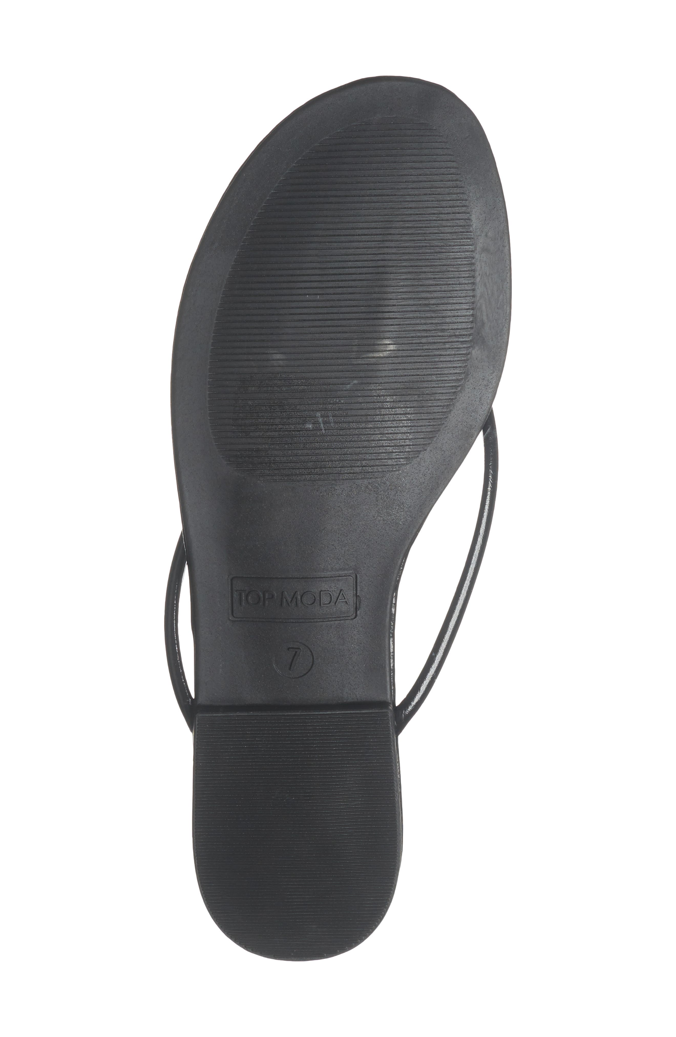 TOP MODA Sweden Flip Flop, Alternate, color, Black