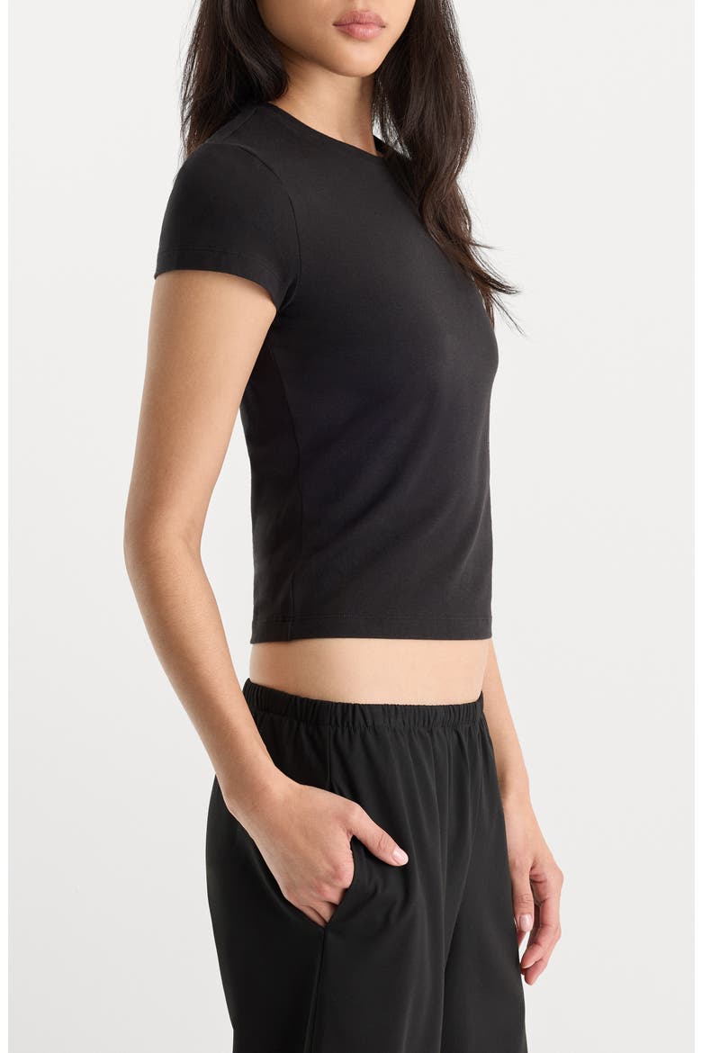 The Cap Sleeve Tee, Alternate, color, BLACK001