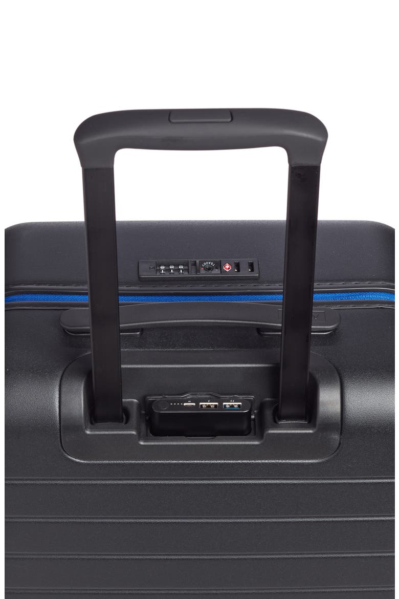 The Bigger Carry-On Hard Shell Suitcase (Nordstrom Exclusive), Alternate, color, BLACK/ MULTI