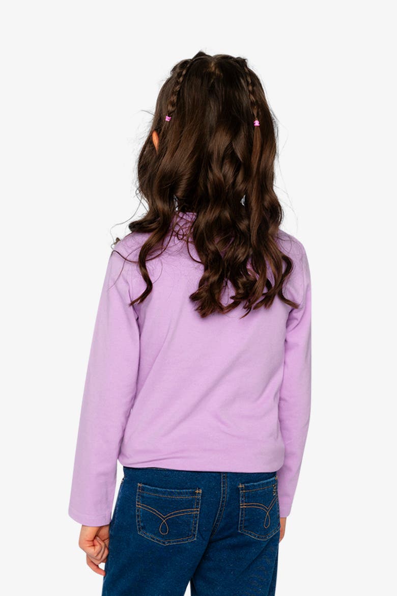 Organic Cotton Sequined Cloud Jersey T-Shirt, Alternate, color, Violet