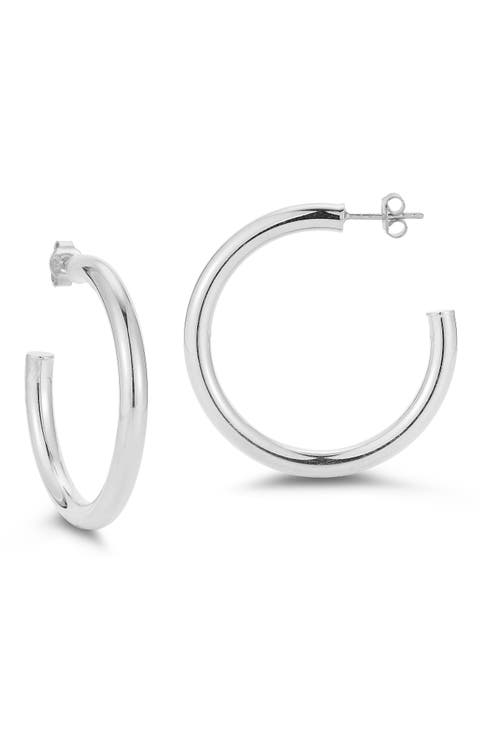 Sterling Silver Hoop Earrings