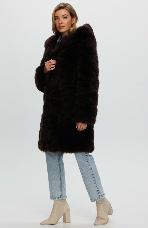 Gorski Select Cashmere Goat Diagonal Parka In Brown