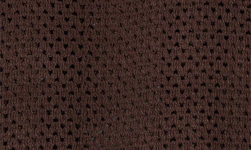 Elan Long Sleeve Sheer Open Stitch Cover-up Dress In Brown