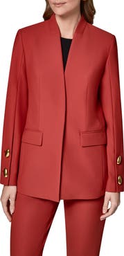 Donna Karan New York Button Cuff Blazer