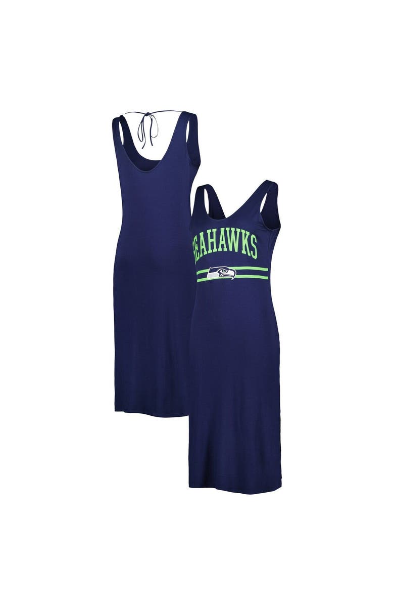 G-III 4HER BY CARL BANKS Women's G-III 4Her by Carl Banks College Navy Seattle Seahawks Training V-Neck Maxi Dress, Main, color, Navy