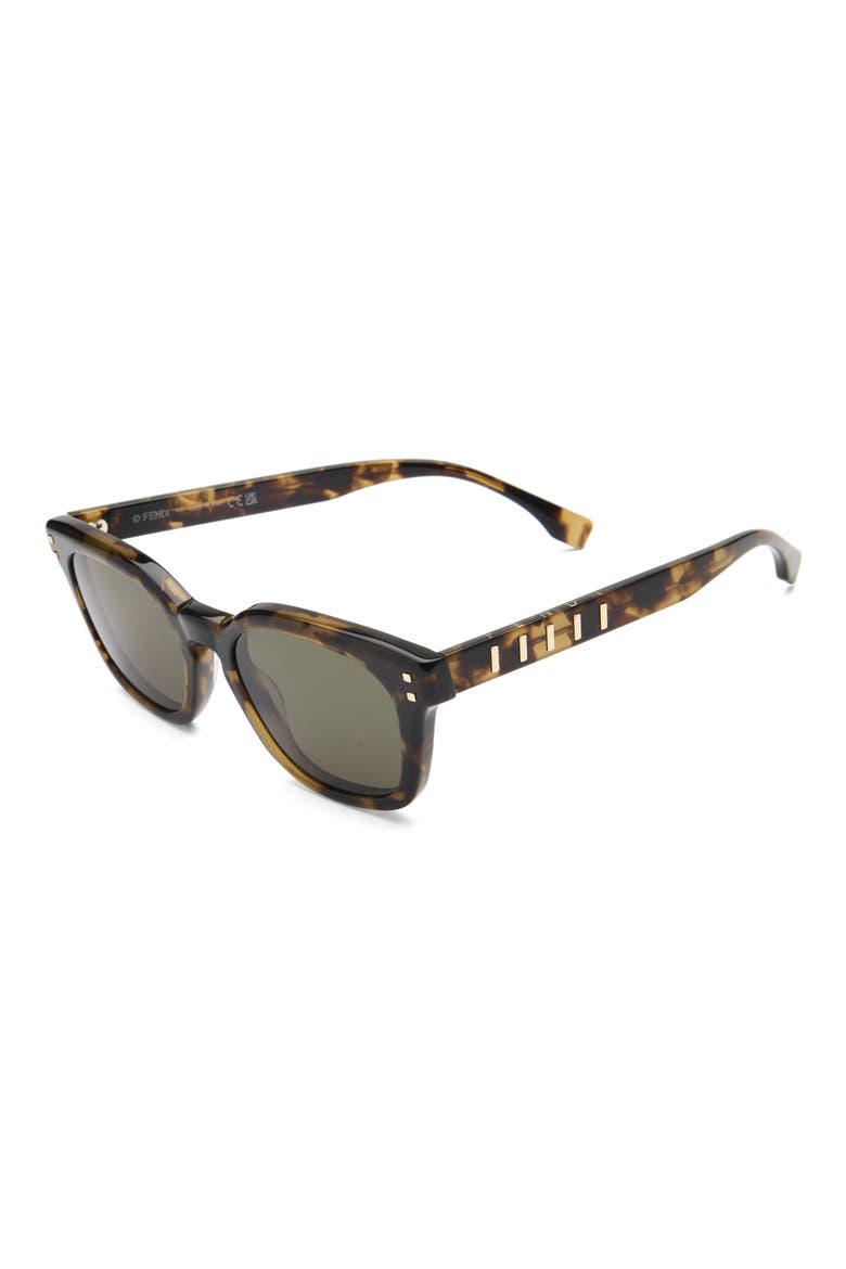 Five Sisters Square Sunglasses, Alternate, color, HAVANA / GREEN