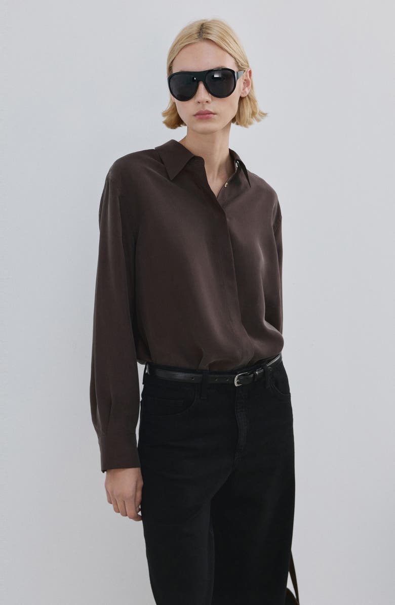 MANGO Wide Leg Jeans, Alternate, color, Black Denim