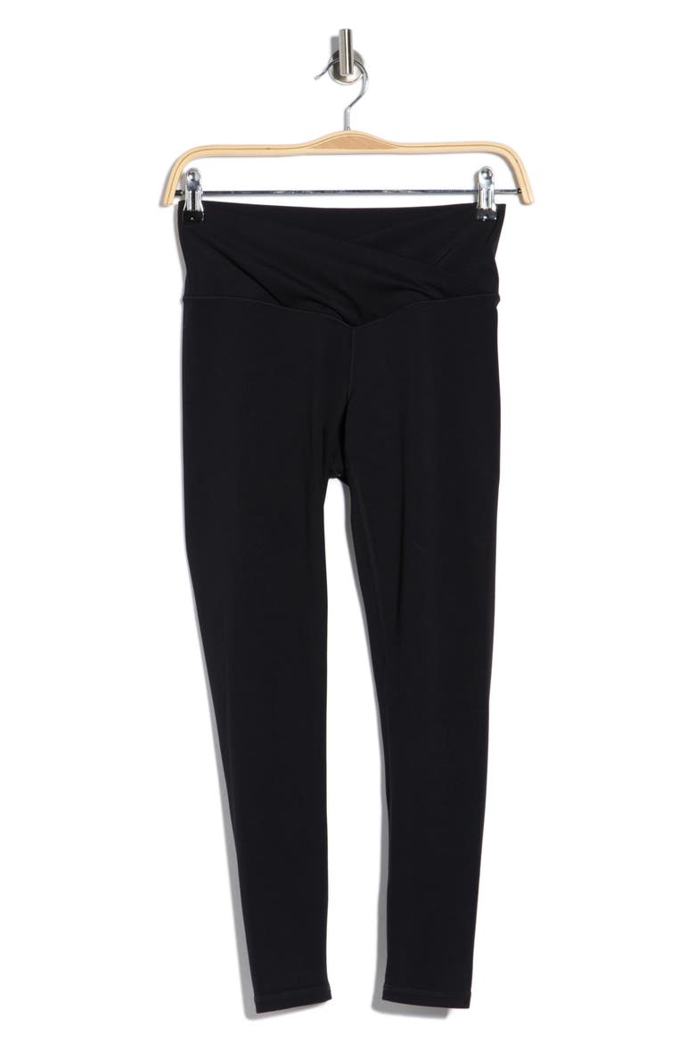Serenity Crossover 7/8 Leggings, Alternate, color, BLACK