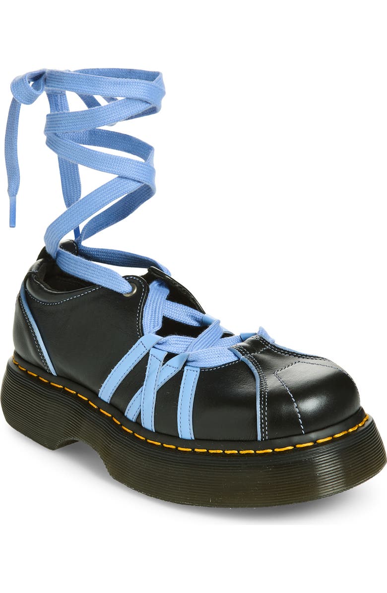 Dr. Martens Buzz Ballerina Wraparound Lace, Main, color, Black