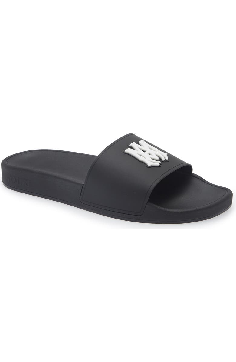 AMIRI MA Pool Slide Sandal, Main, color, Black