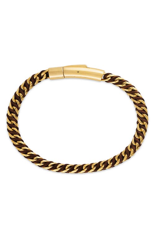 Esquire Stainless Steel Woven Cord Bracelet
