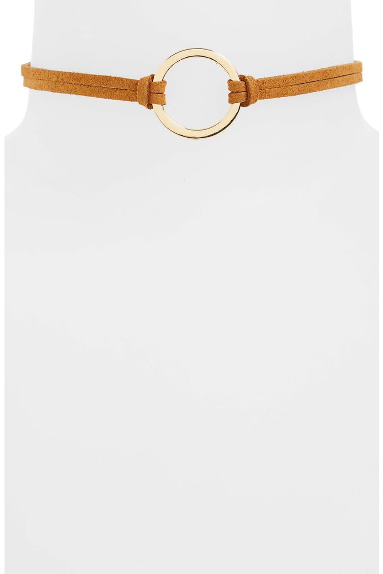 Circle Choker, Main, color, BROWN/ GOLD