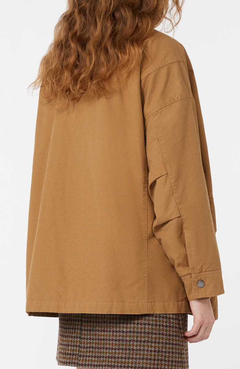Weekend Max Mara Bozen Cotton Barn Jacket, Alternate, color, Camel