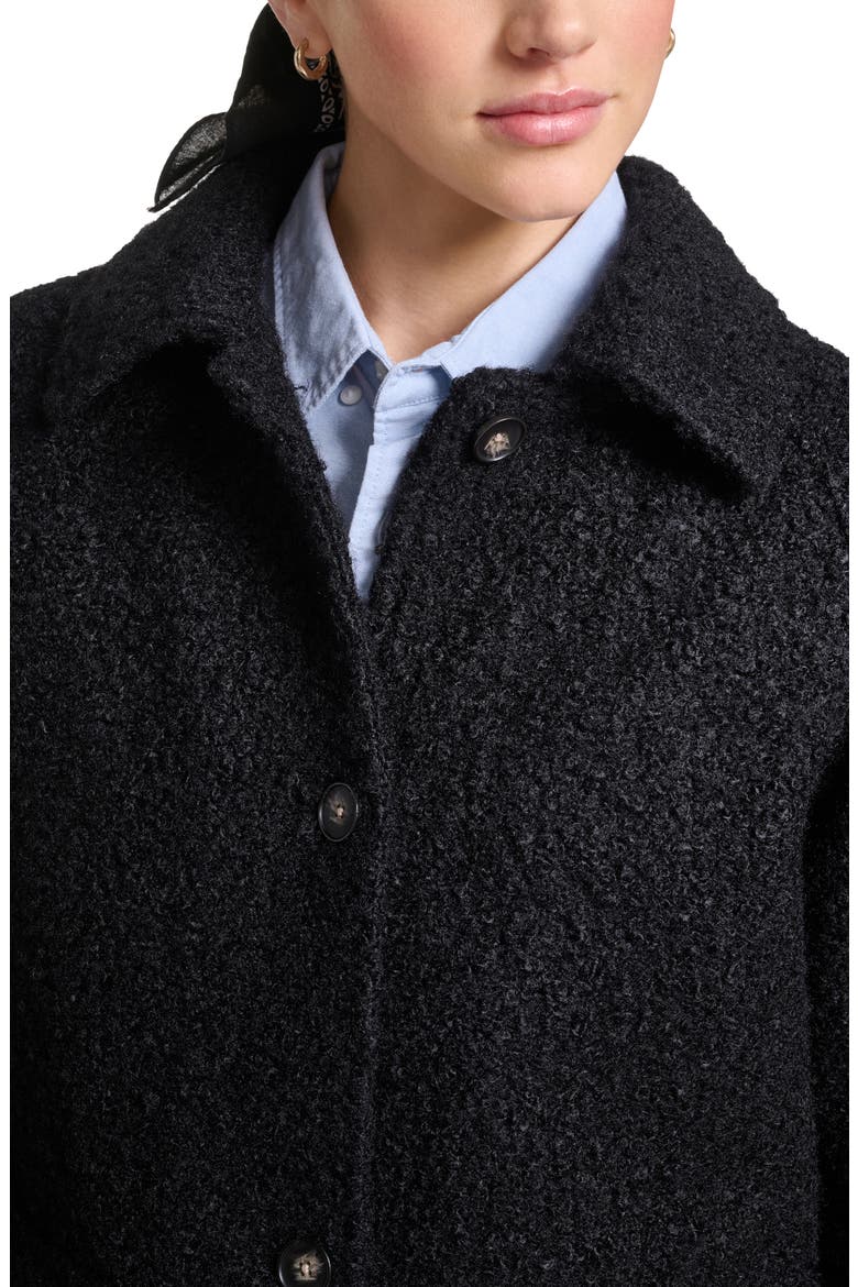 Boucle Shacket, Alternate, color, BLACK