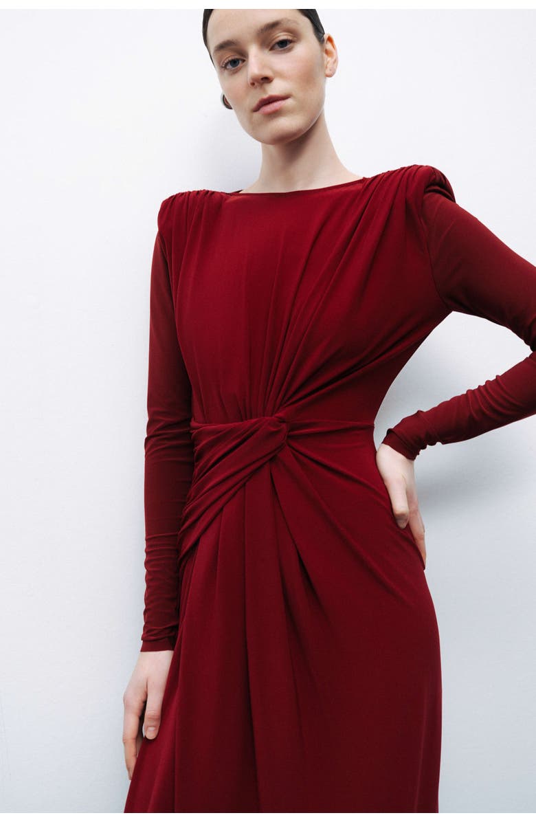 Nocturne Maxi Dress with Twirl Detail, Alternate, color, 