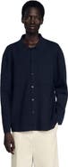 SANDRO Knitted shirt jacket