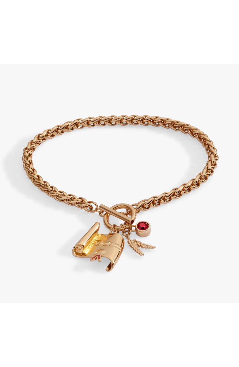 Alex and Ani The Wizard of Oz Scarecrow Toggle Bracelet, Main, color, Gold