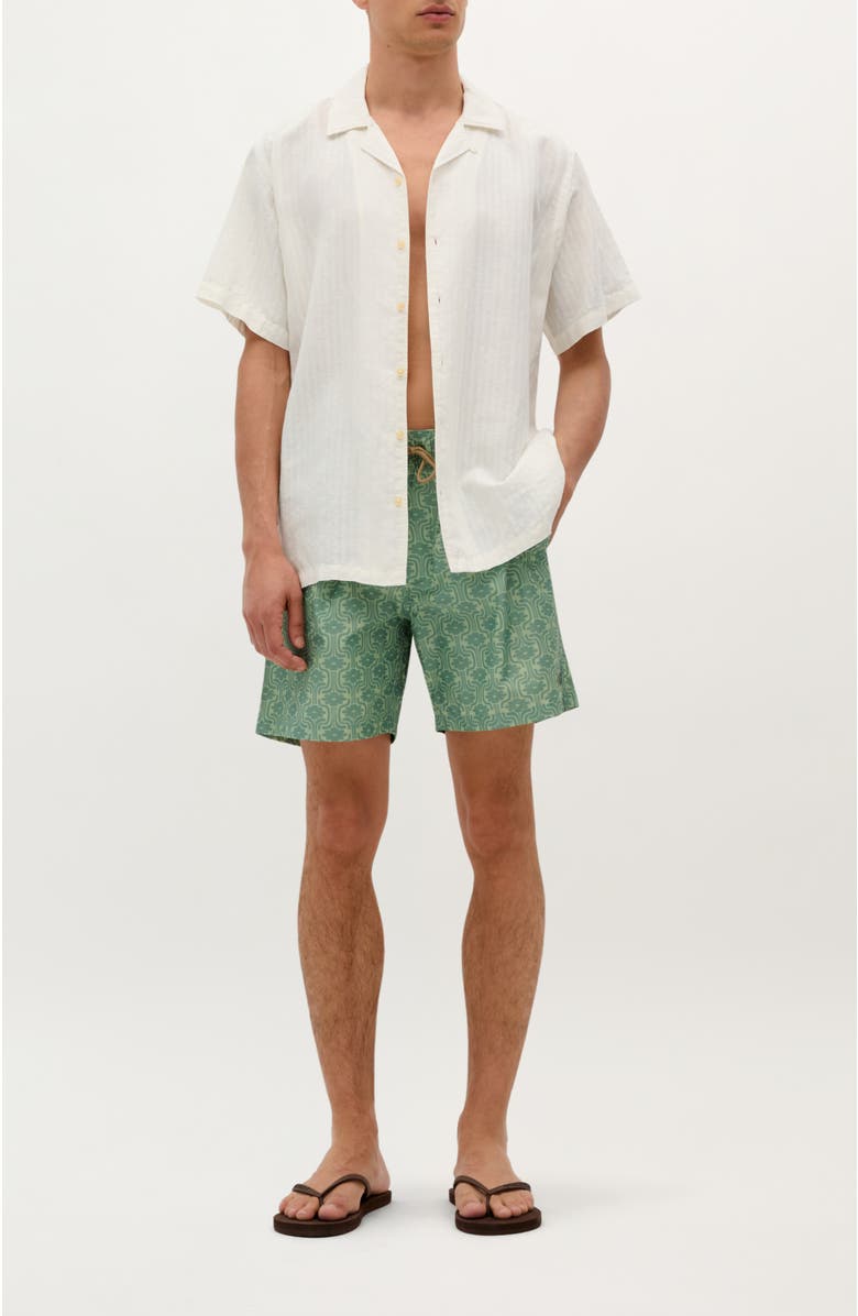 Scalpers Pines Swimsuit, Alternate, color, Green