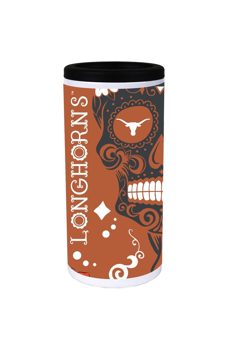 INDIGO FALLS Texas Longhorns Dia Stainless Steel 12oz. Slim Can Cooler, Main, color, 